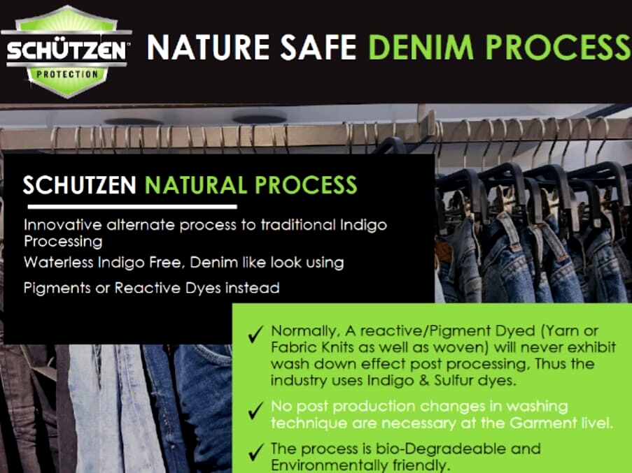 SCHUTZEN Chemical Group Launched “Nature Safe Denim Process”