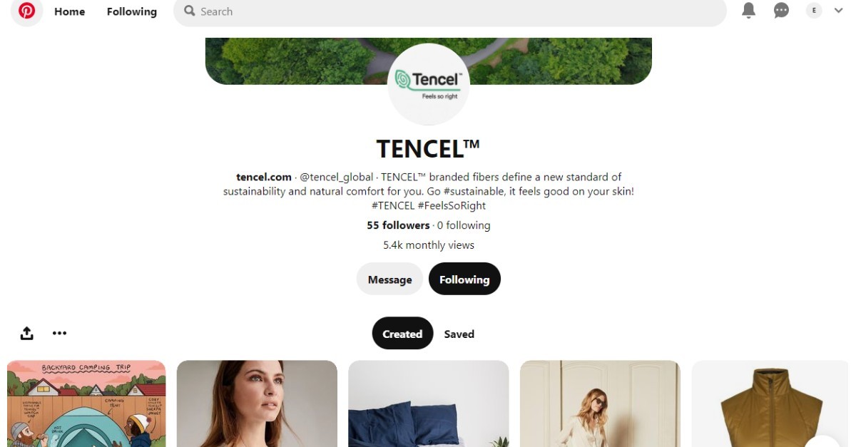 TENCEL™ launches brand-new Pinterest page and LinkedIn Group to deepen commitment to citizenship and sustainability