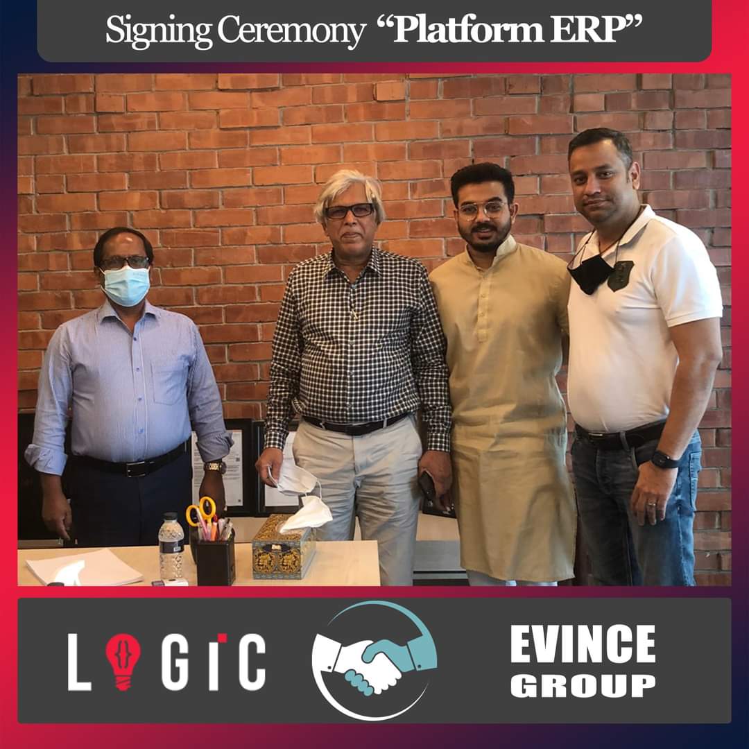 Signing ceremony Logic ERP with Evince Group