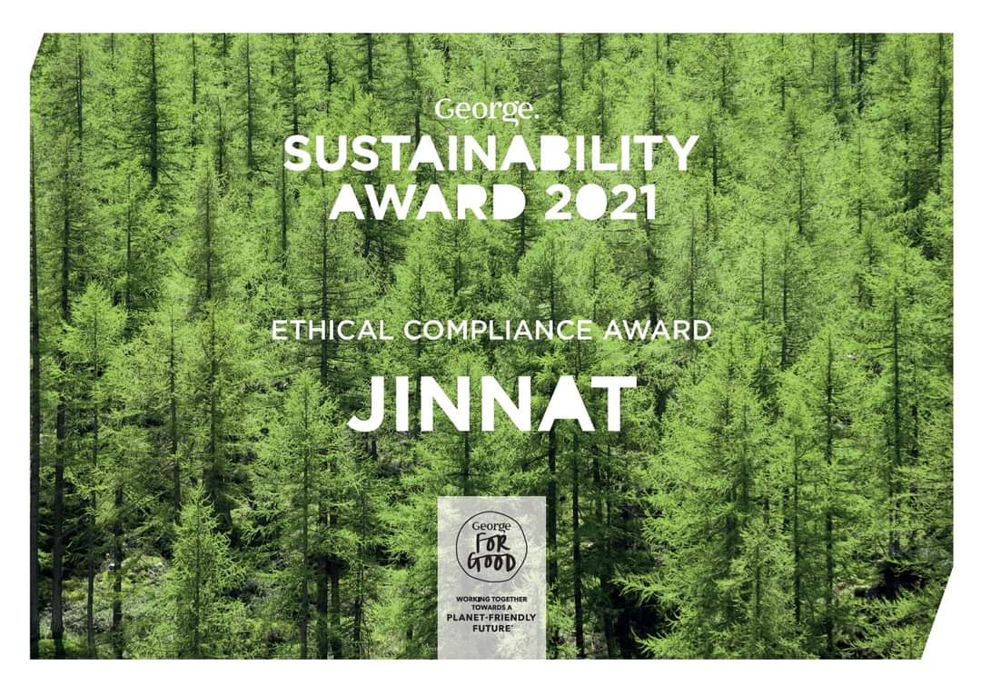 Jinnat Fashion received Ethical Compliance Award by George