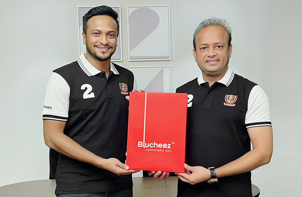 Shakib Al Hasan teamed up with Blucheez as an Ambassador