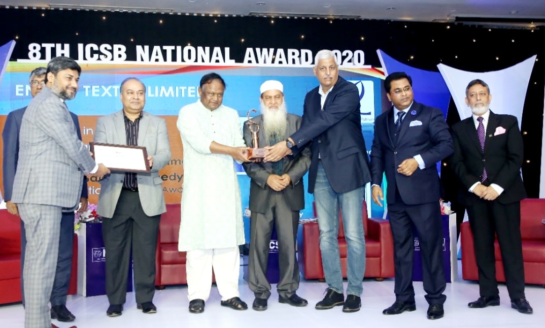 Envoy Textiles wins the 8th ICSB National Award 2020
